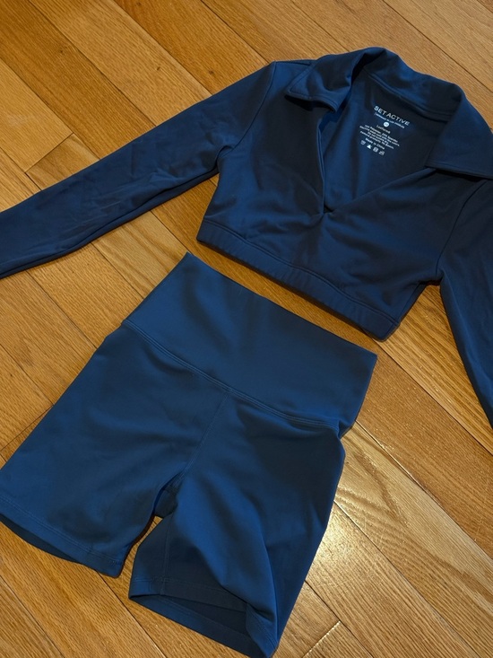 SET Active Tops - SET Active Blue Lagoon Luxeform Performance Top & Shorts Set